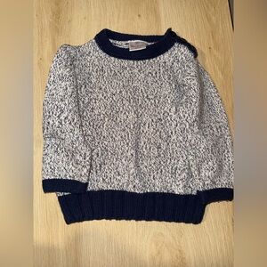 Hanna Andersson Navy and White Kids Sweater